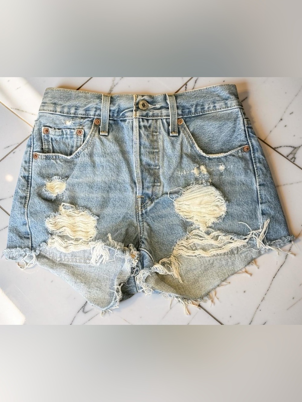 Levi’s 501 Original Fit High Rise Shorts - Quiet Riot
